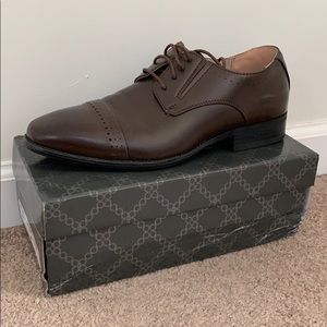 Brown men’s dress shoes